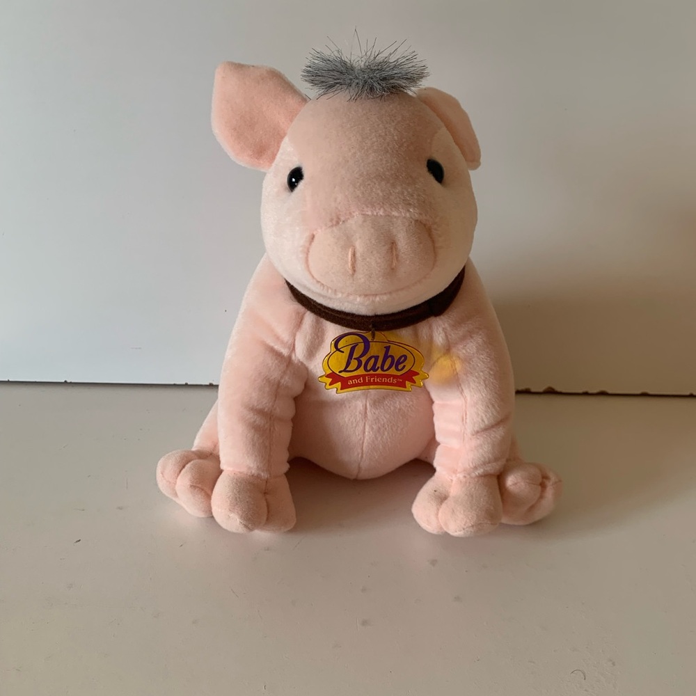 Vintage Babe and Friends Plush Pig Toy 1998 9”